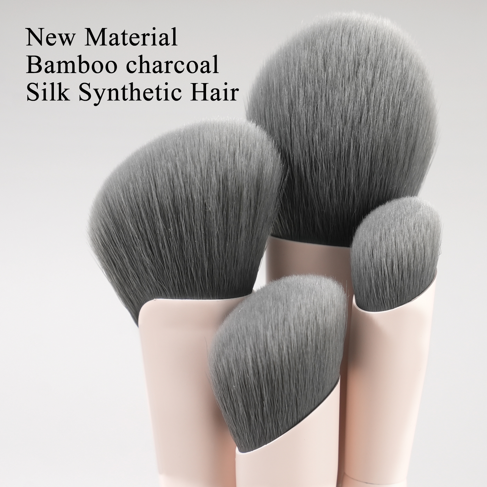 Custom Logo Professional Eye Face Makeup Brush Set 12pcs Matte Pink Dense Vegan Hair Customised Make up Brushes With Bag