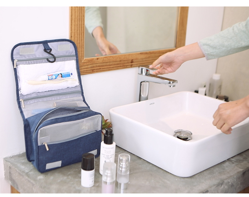 Factory Directly Wholesale Portable Makeup Cosmetic Bag Folded Toiletry Bag Custom Travel Cosmetic Bags