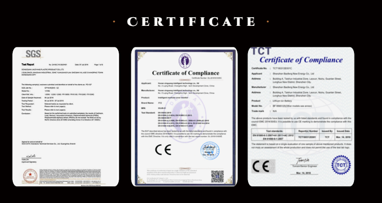 Product Quality Certificate