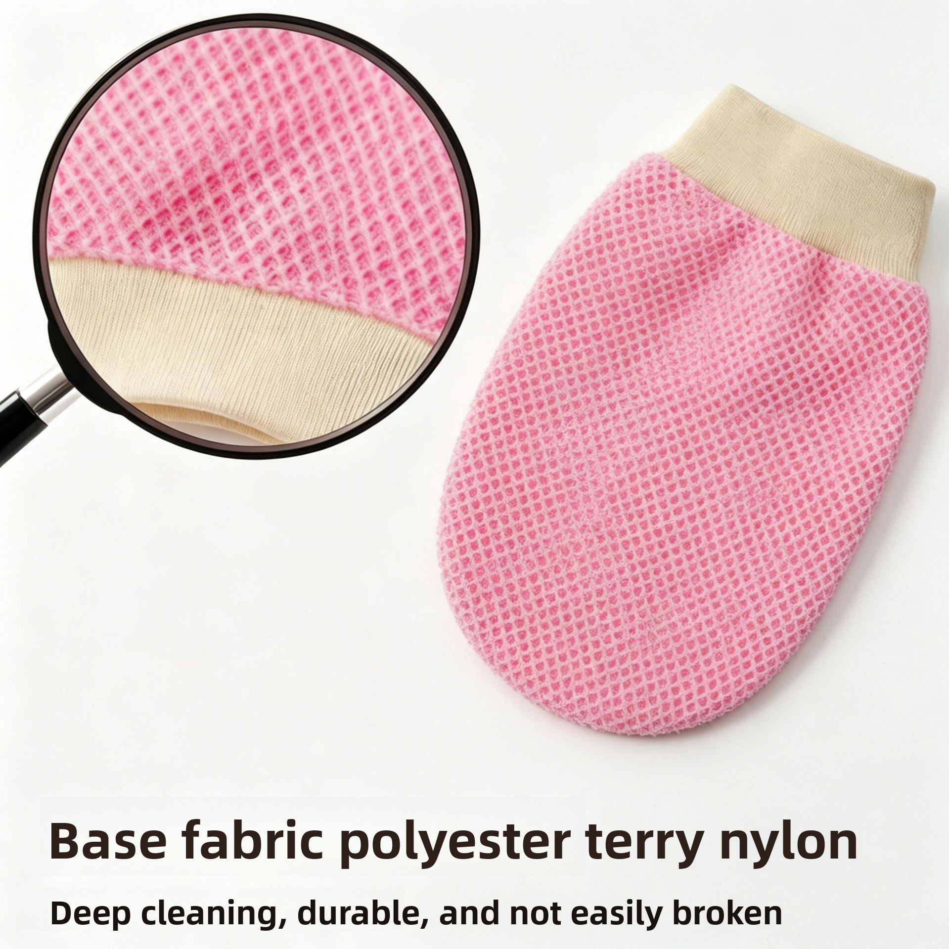 Custom Logo Body Scrubber Shower Handheld Cleaning Skin Brush Nylon Strong Mud Rubbing Gloves For Back Massage Women &amp; Men Use