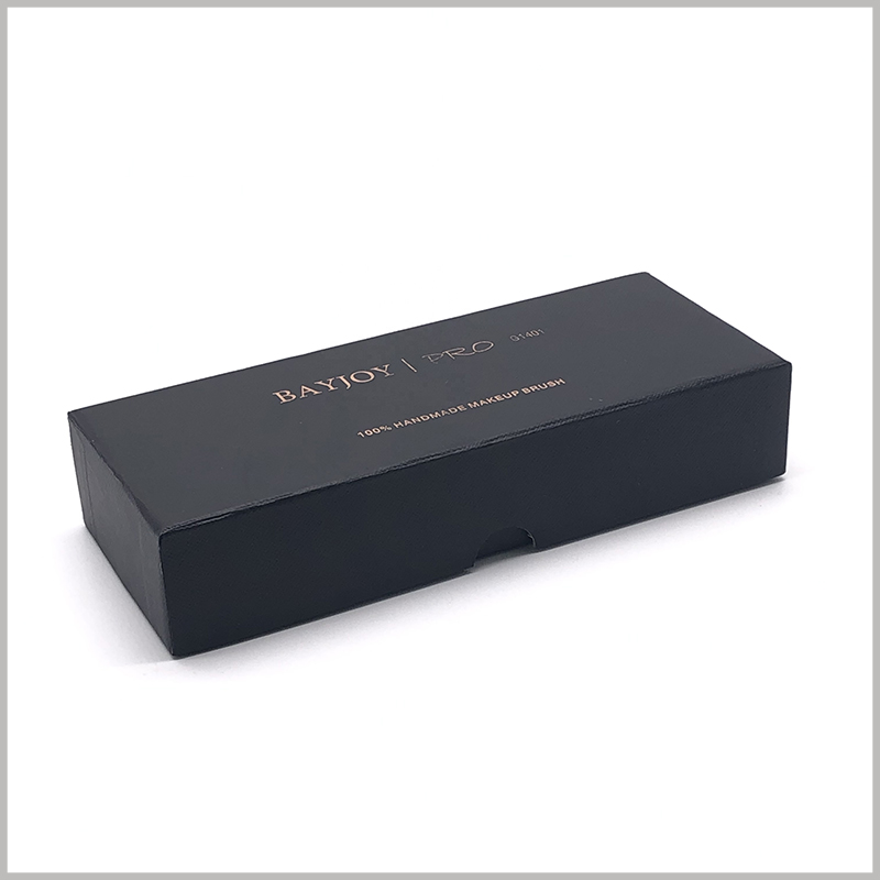 Brown Cosmetic Beauty Makeup Brush Packaging Boxes With Inserts