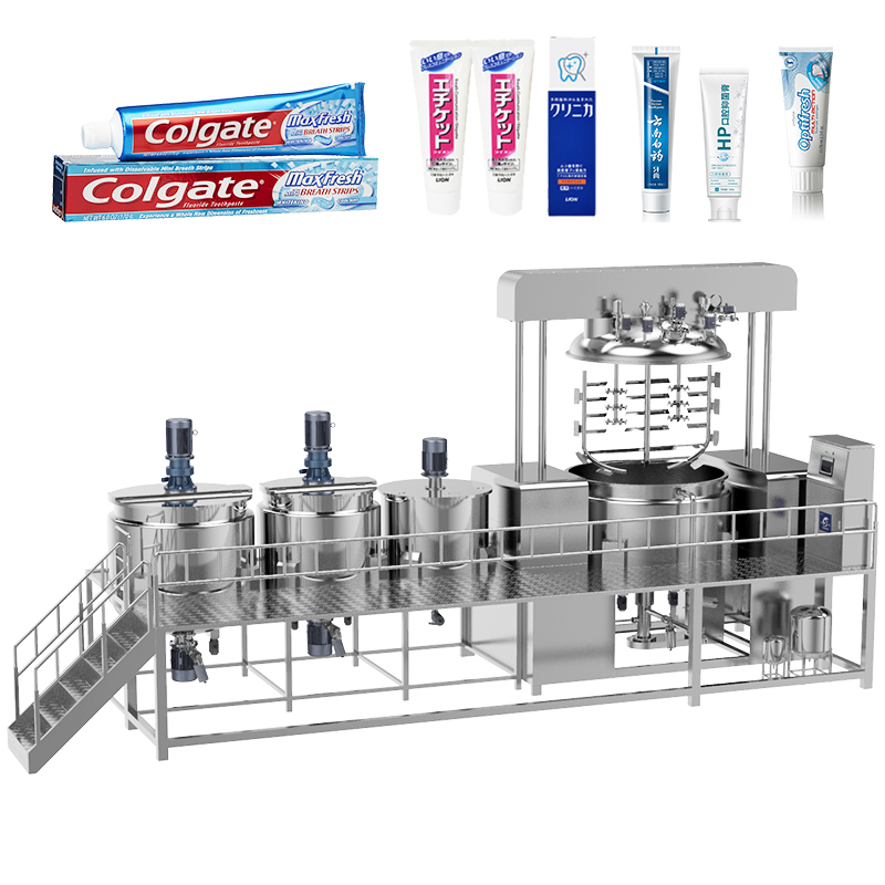 Hot-sale Emulsification Homogeneous Blender Toothpaste Making Machine Cosmetic Product Cosmetic Cream Mixing Machine Pump Mixing