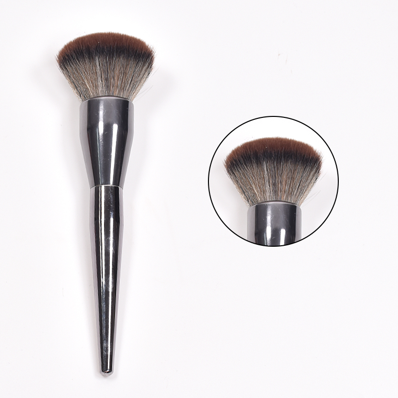 Custom logo Makeup Brush Set Natural Luxury High Quality Black Hair Gray Handle Factory Manufacturer Makeup Brush
