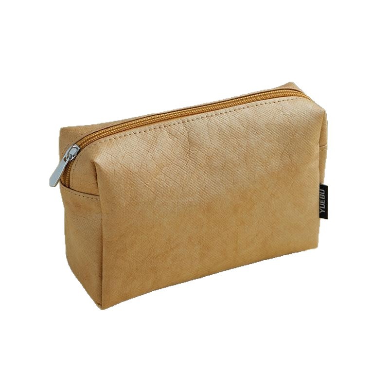 Eco-Friendly DuPont Paper Cosmetic Bag Waterproof Breathable Portable Makeup Organizer Minimalist Lightweight Tear-resistant