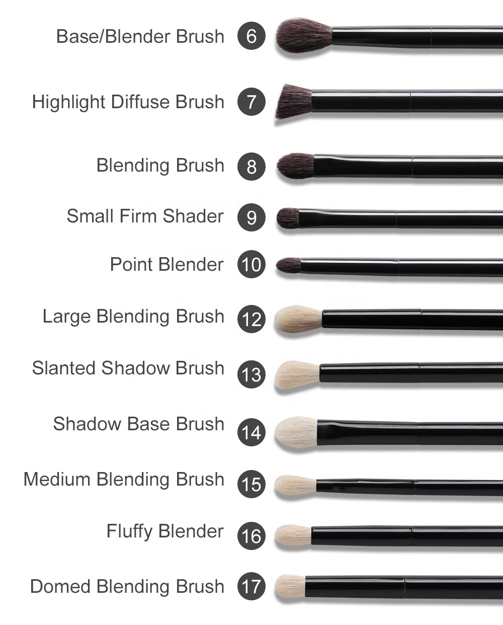 Private Label Personalized Professional Cosmetic Makeup Brushes Set With Pure Handcraft Bristle