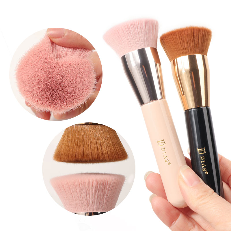 High Quality Professional OEM/ODM Cosmetic Brushes Soft Synthetic Brush Bulk Flat Top Foundation Brush for Face &amp; Concealer