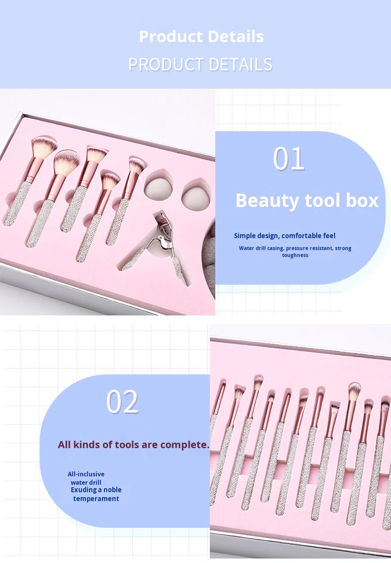 Diamond Bling Makeup Brushes Detail 3
