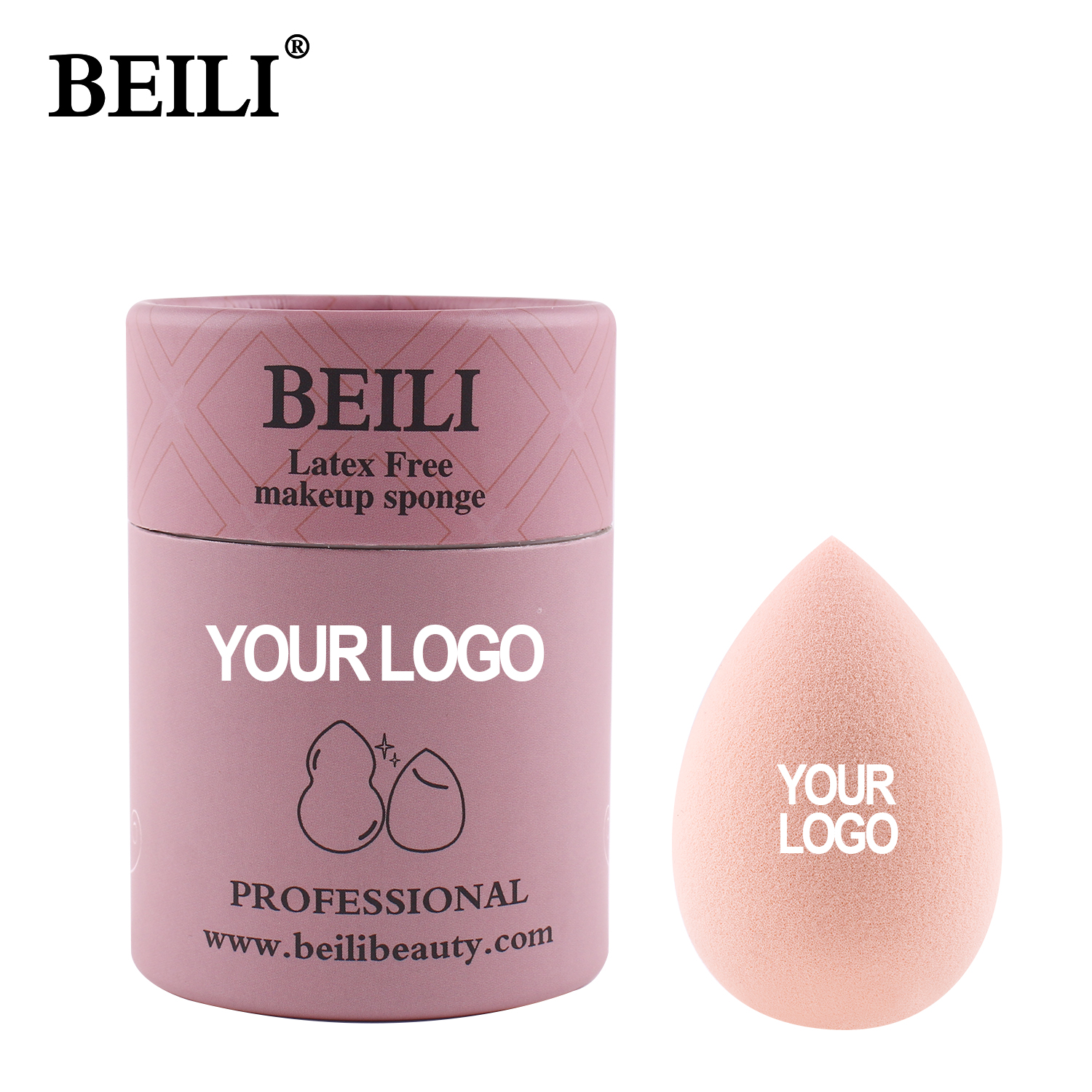 BEILI Hydrophilic Custom Private Label Beauty Makeup Sponge Personalised Latex Free Beauty Cosmetic Blender Make up Sponge Set
