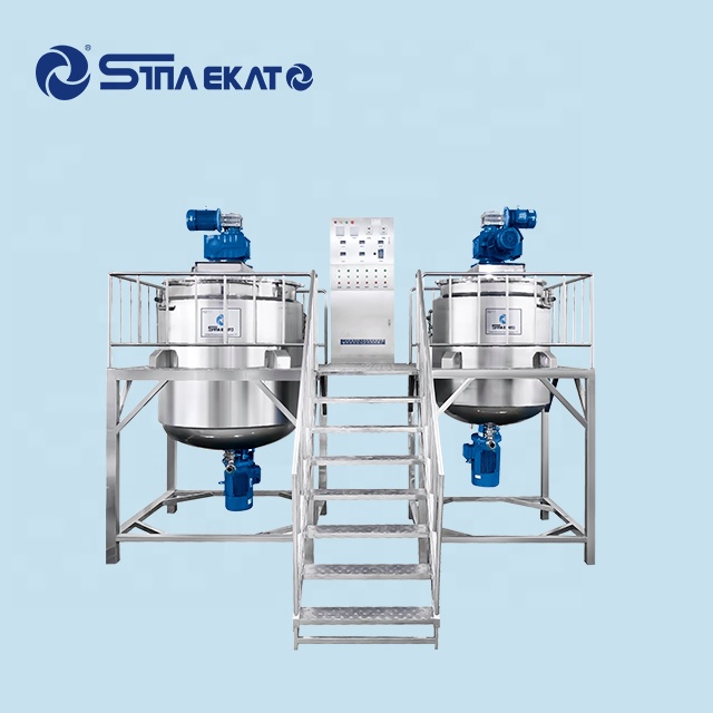 Cosmetic Machine Vacuum Emulsifier Emulsifying Homogenizer Detergent Lotion Soap Hand Sanitizer Shampoo Mixer Making Machine