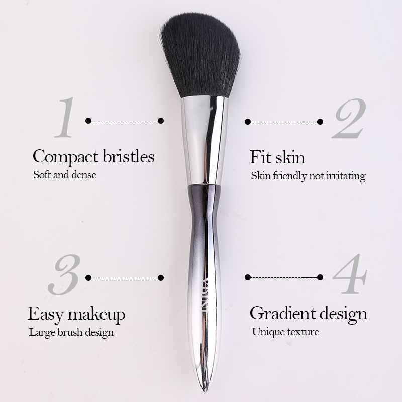 YDINI Manufacturer Direct 11pcs Natural Custom Logo Professional Plastic Handle Makeup Artist Brush Set