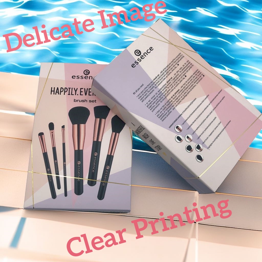 Custom Face Brush Tools Boxes 12 15 18 Makeup Brush Box Packaging Cases Kraft Paper Cosmetic Beauty Brush Collection Box