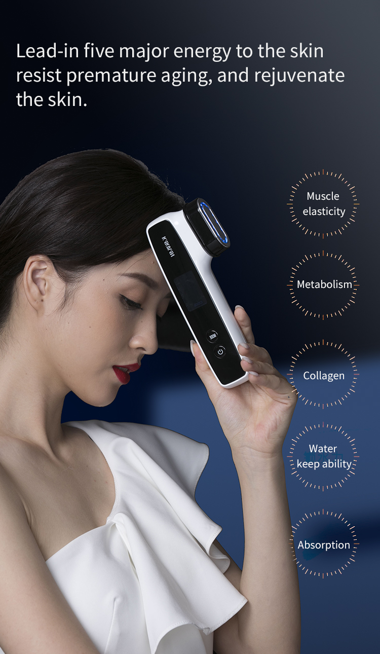 RF Skin Care Blue Light Hot and Cold Beauty Instrument