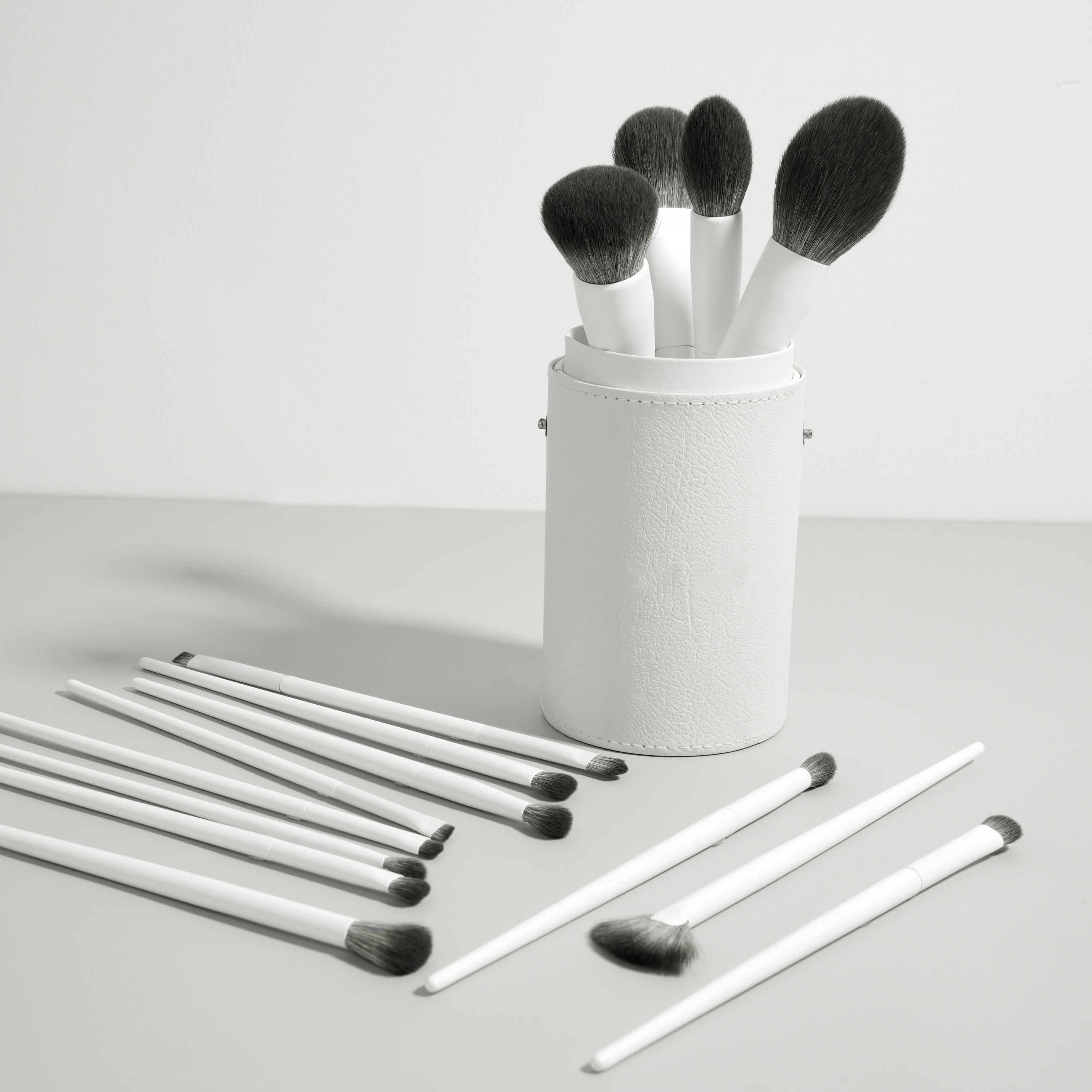 Makeup brush set detail