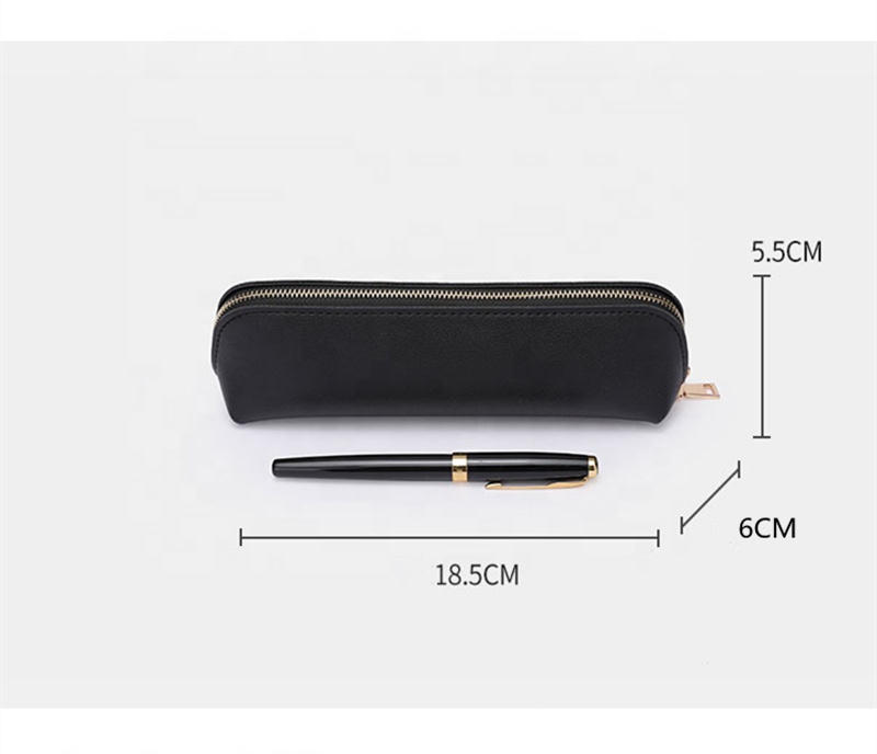 High Quality Candy PU Leather Cosmetic Brushes Packaging Travel Makeup Brushes Zipper Holder Bag Private Label