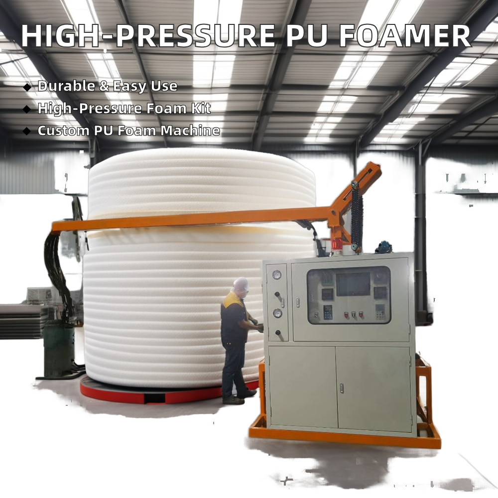 New Automatic Foaming Machine for Pillow Mattress and Powder Makeup Sponge Production with PU Polyurethane Pump Motor PLC