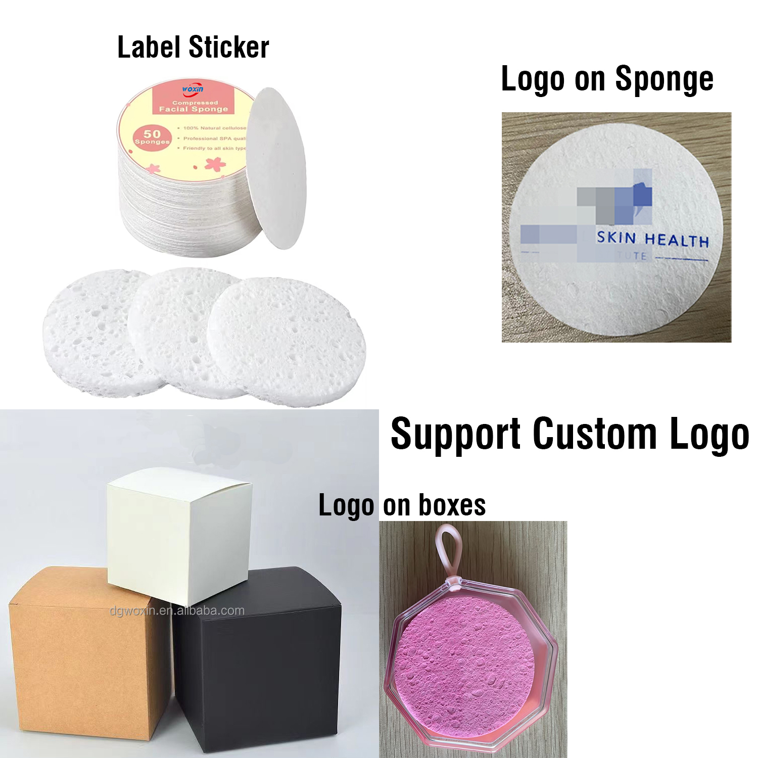 Gentle exfoliating cellulose facial pads