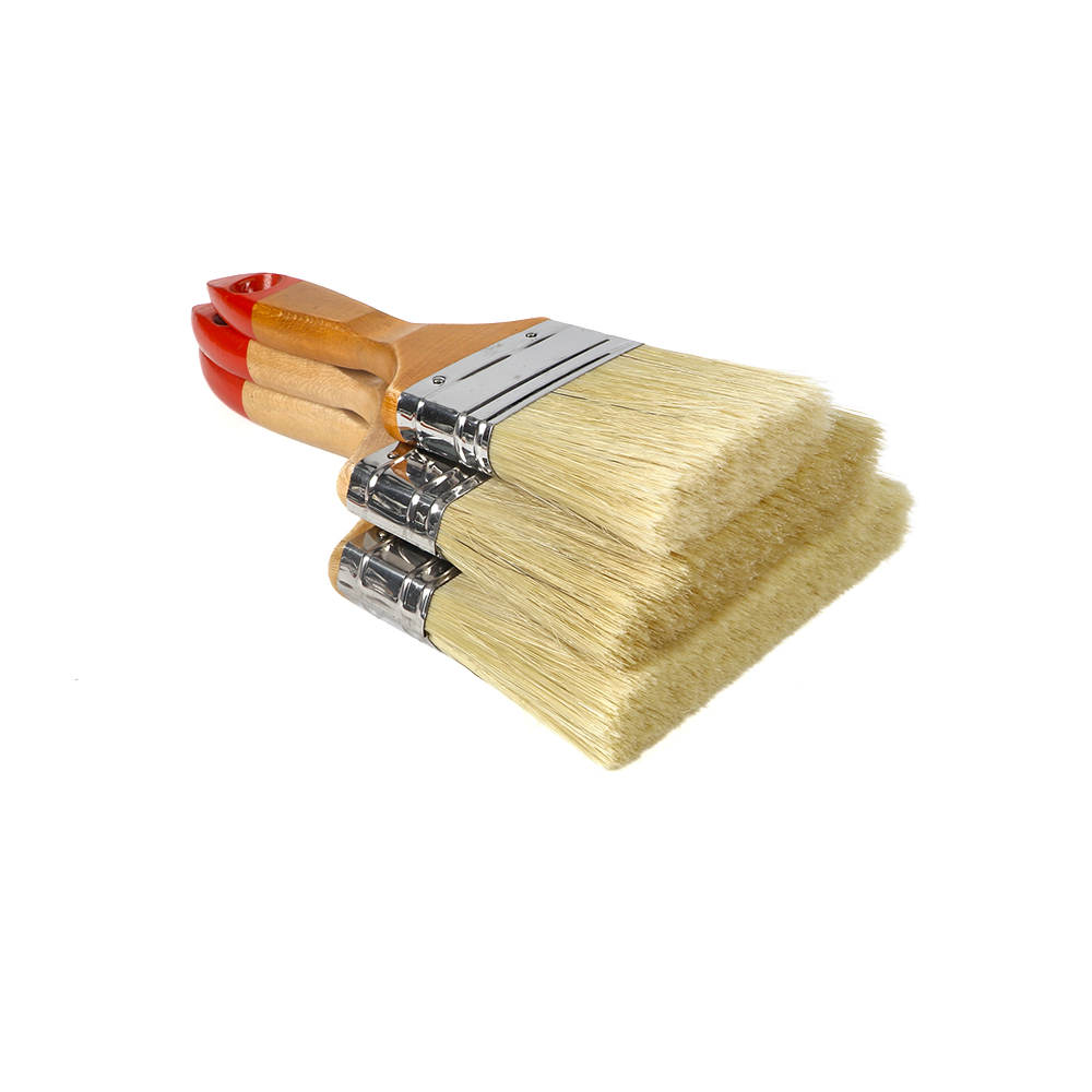 Industrial Grade Synthetic Fiber Paint Brushes Quality Wooden Handle Customizable Natural Wall Paint-Direct Factory Price OEM