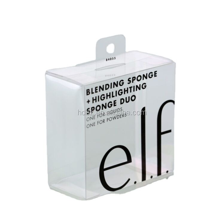 Custom Plastic Transparent Packaging for Make up Brush Kit PVC Clear Box Make up Tools Retail Storage