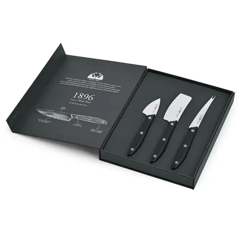 Custom Design Display Cardboard Paper Box Spoons Forks and Knives Packaging Box Set