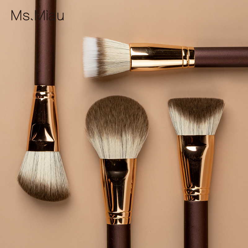 Wholesale 2026 Vegan &amp; Cruelty-Free 12Pcs Professional Makeup Brush Set - Wooden Handle, Mixed Bristle, Custom Logo