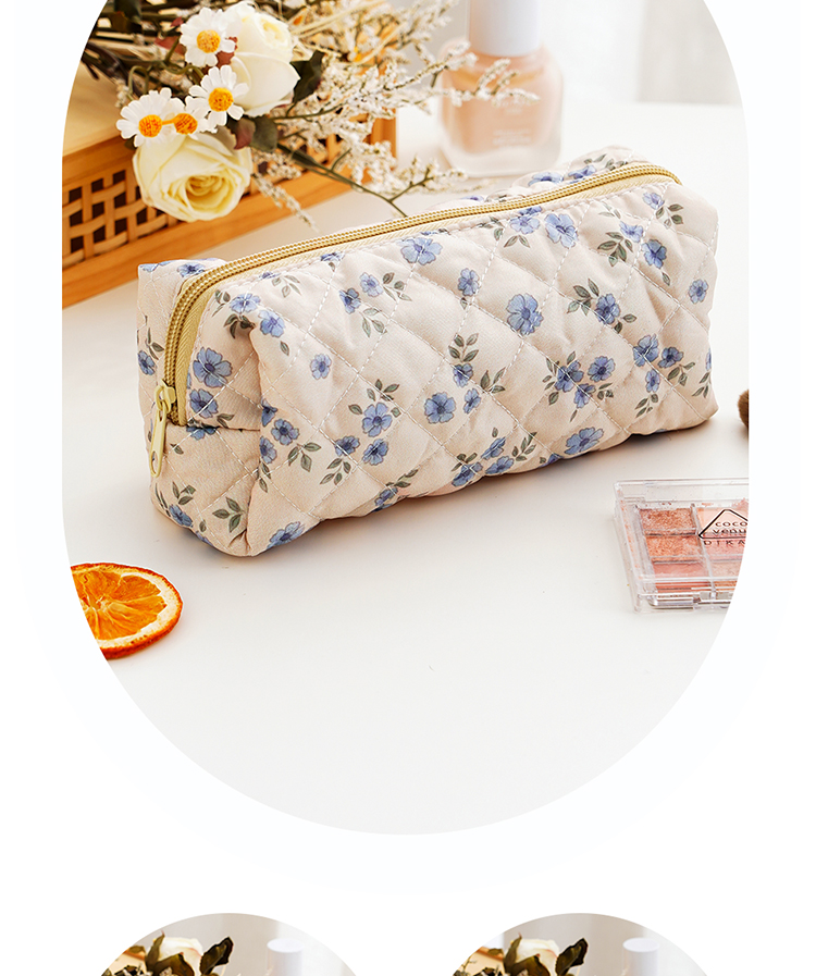 Vintage Quilted Zipper Makeup Bag Patterns