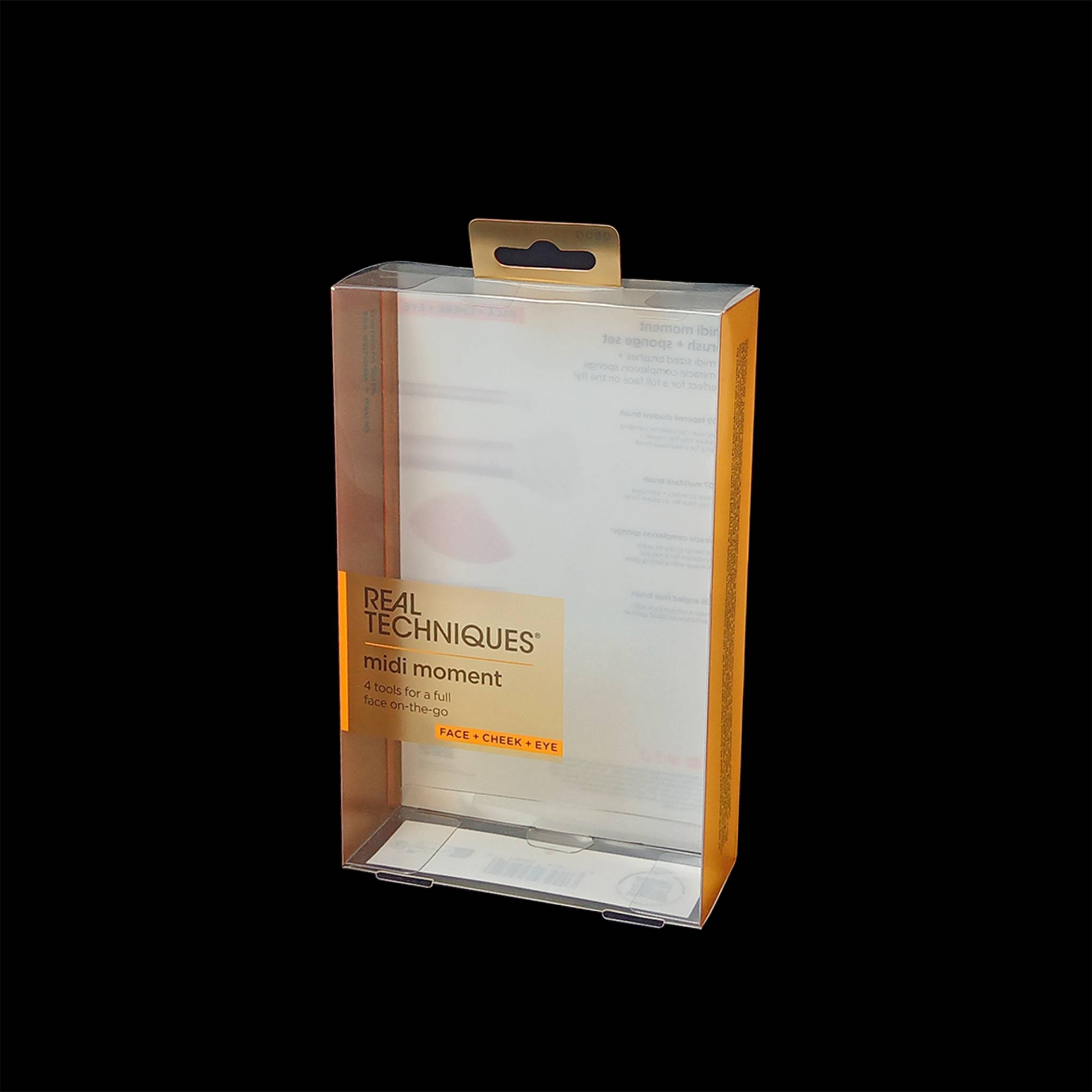Custom Transparent PVC &amp; PP Plastic Folding Box Eco-friendly Packaging for Makeup Brushes for Cosmetic Use and Makeup Tools