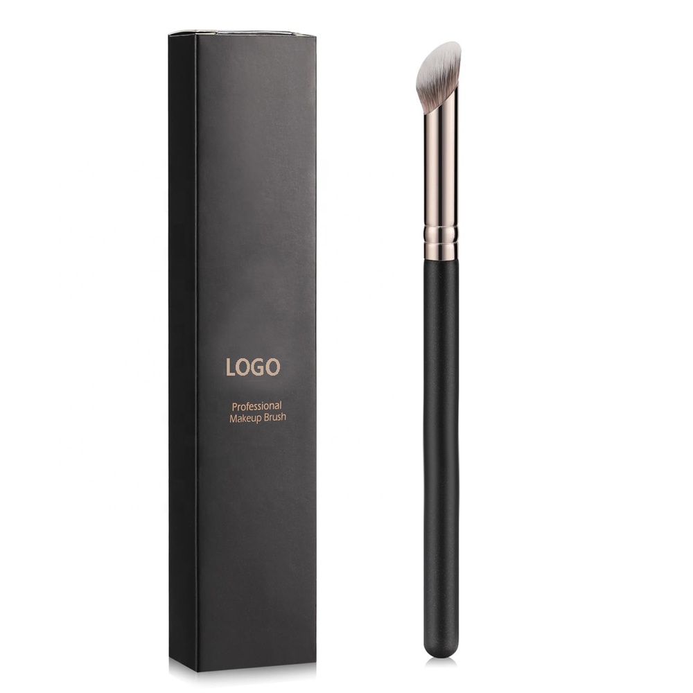 Angled Synthetic Kabuki Brush For Blending Setting Buffing Liquid, Cream And Powder Cosmetic Foundation Contour Concealer Brush