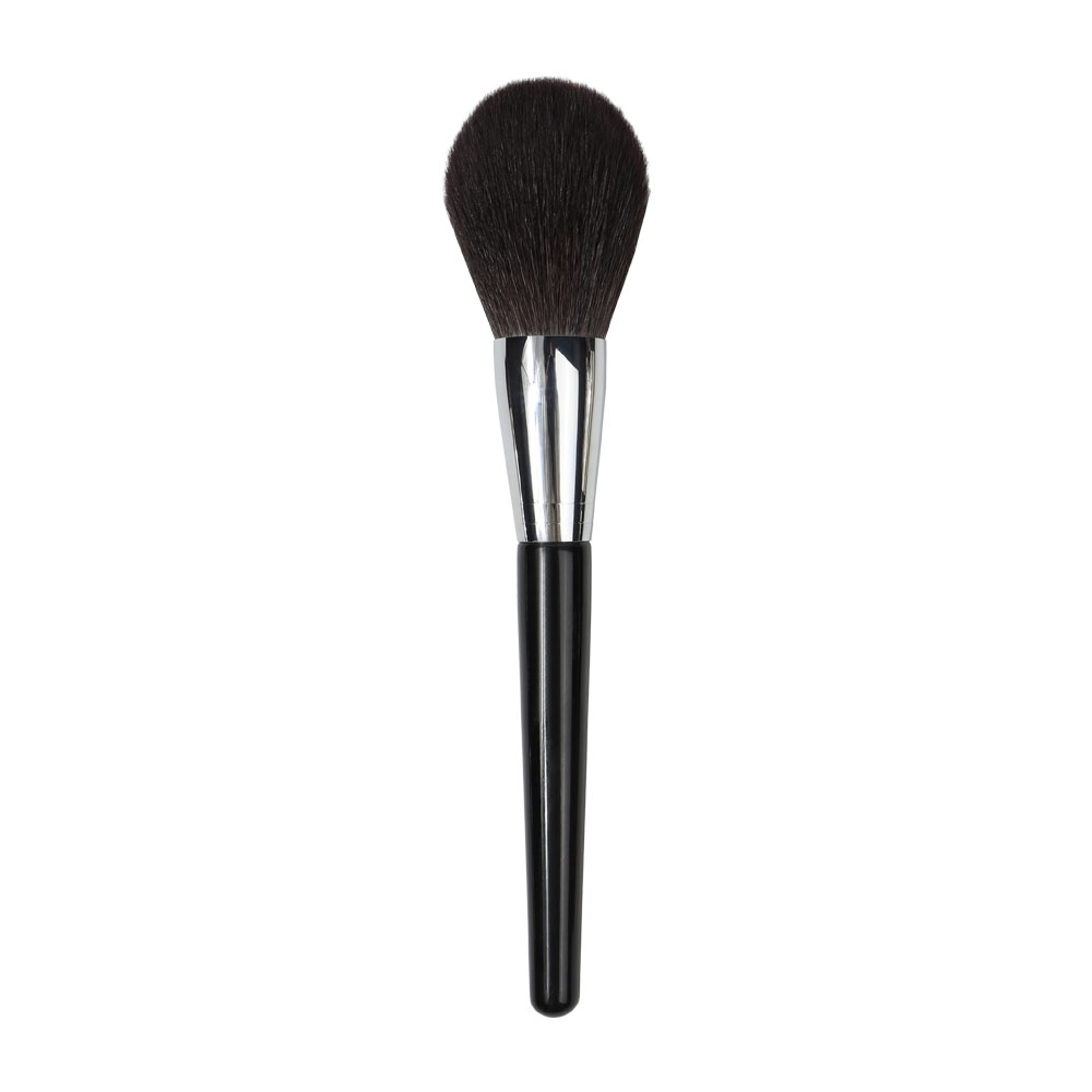 Goat Hair Bearable Flame Black Natural Hair Dense Oem Manufacturer Powder Individual Premium Custom Private Label Makeup Brush