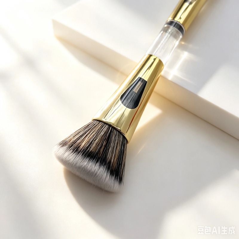 YRX Double Ended Makeup Brush 4 in 1 Gold Makeup Brushes Custom Logo Cruelty-free Oem Luxury Makeup Brush Manufacturer