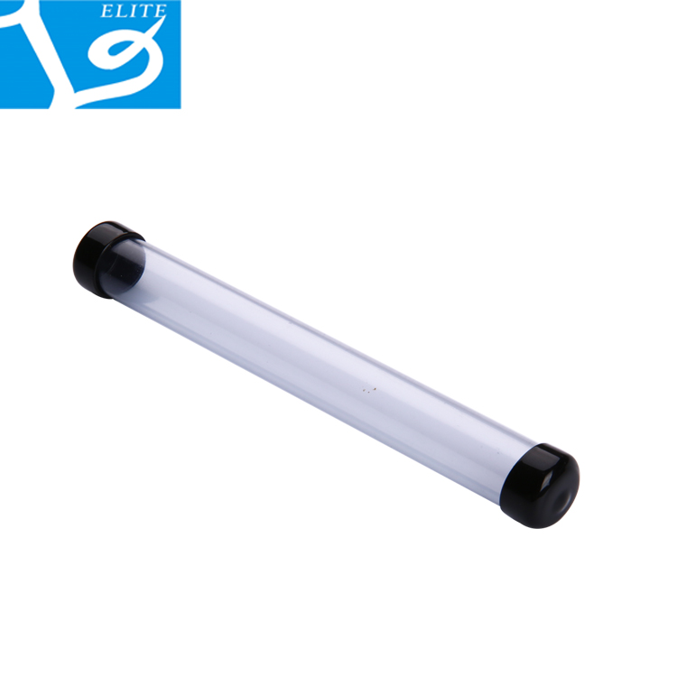 Transparent Water Resistant Plastic Makeup Brush Packaging Tube with Screen Printing Cosmetic Storage Container