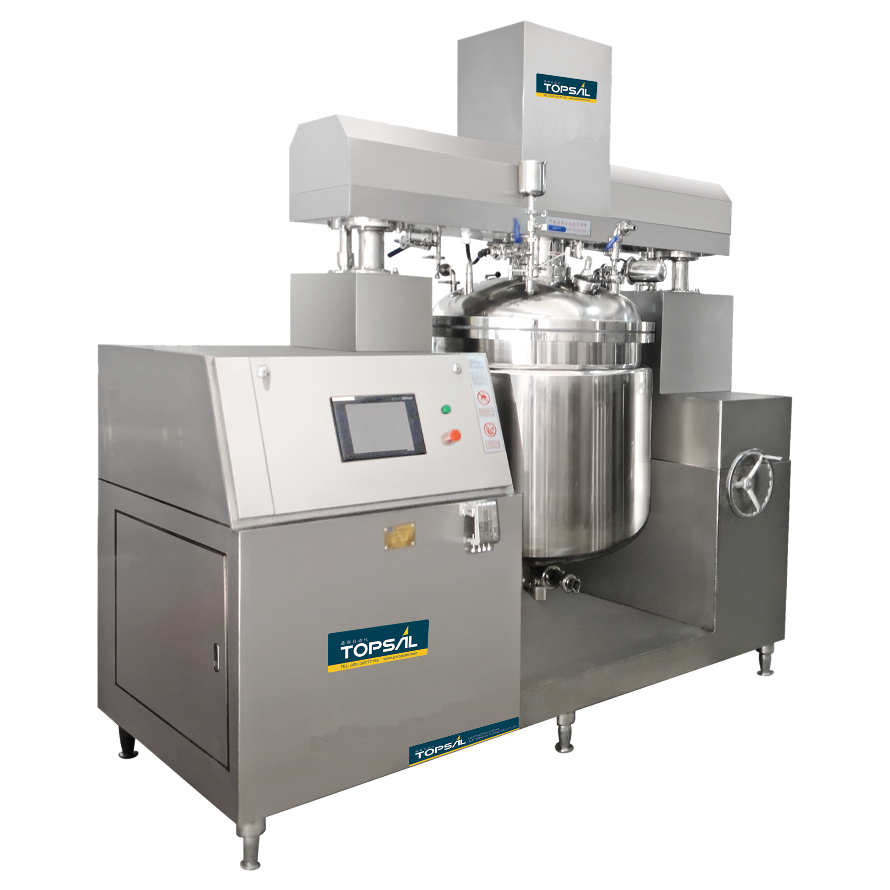 Topsail 200L Automatic Lifting Emulsifier Shampoo Mixer Beauty Blenders Oil Making Machine