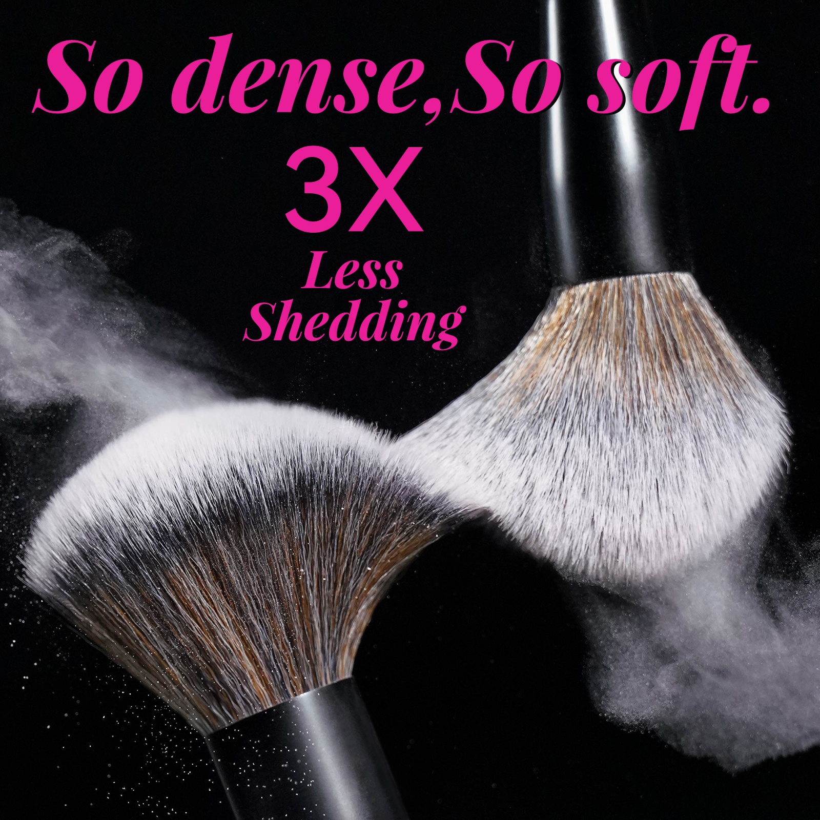 Luxury Professional Makeup Brush Set Custom Double-end Vegan Synthetic Contour Powder Concealer Blush Brush Makeup Brush Set
