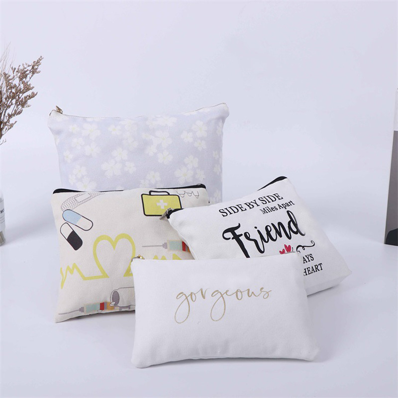 Cosmetic Cotton Canvas Bag Design 6