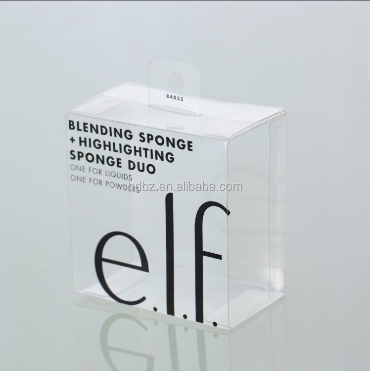Custom Plastic Transparent Packaging for Make up Brush Kit PVC Clear Box Make up Tools Retail Storage