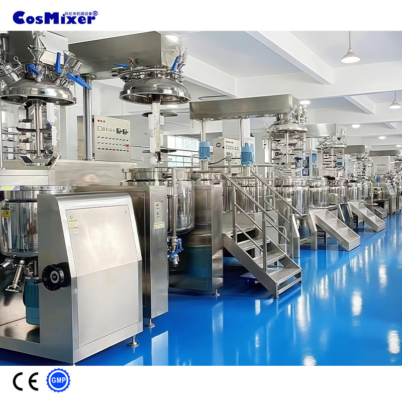 Customizable Fixed Vacuum Emulsifying Mixer for Hair Care, Skincare &amp; Personal Care Product Manufacturing