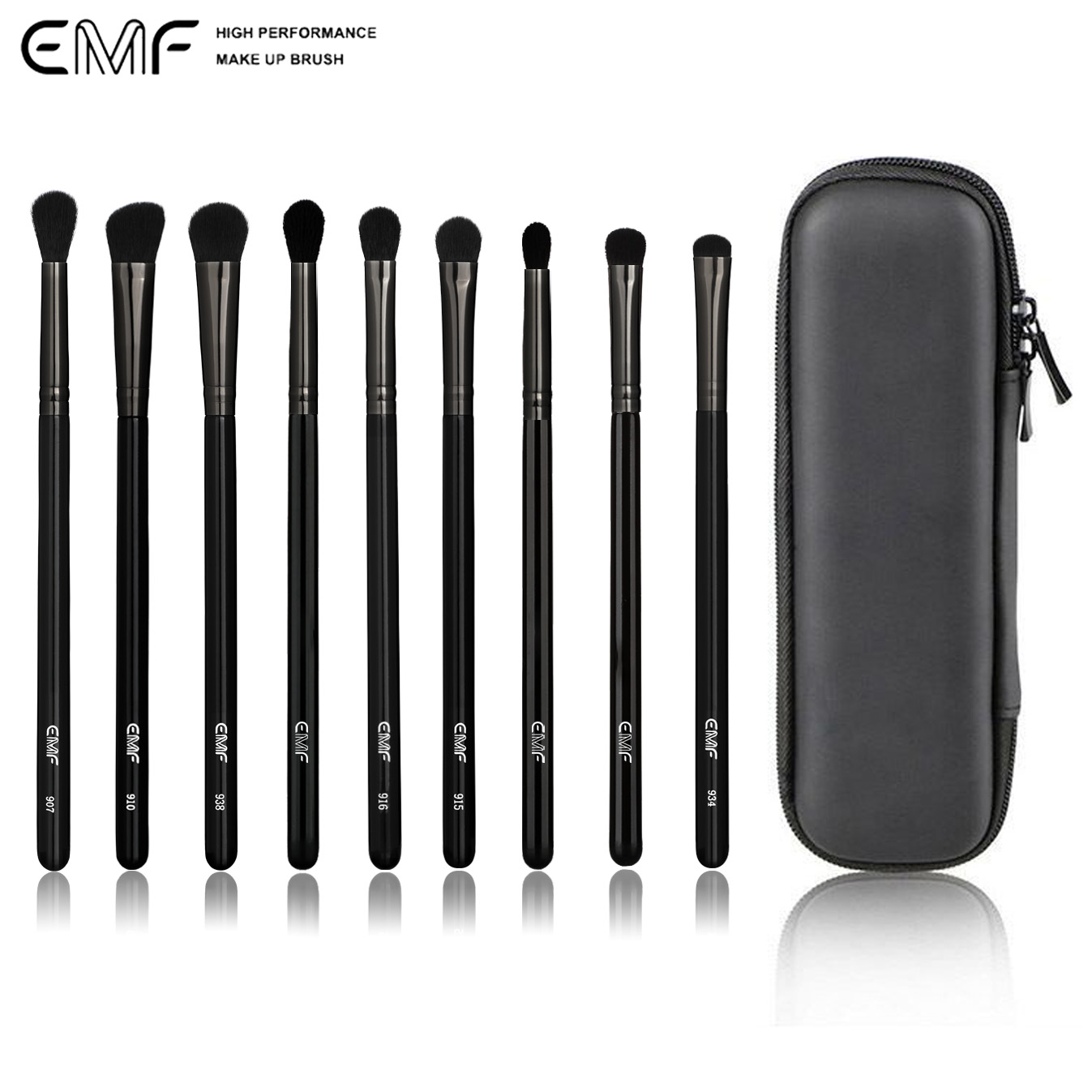 EMF Cosmetic Tools Kit Eyeshadow Synthetic Hair Eyebrow Blending Brushes Concealer Compatible Wholesale Makeup Kit