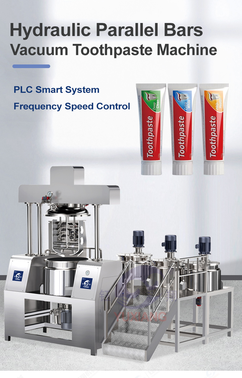 Hot-sale Emulsification Homogeneous Blender Toothpaste Making Machine Cosmetic Product Cosmetic Cream Mixing Machine Pump Mixing