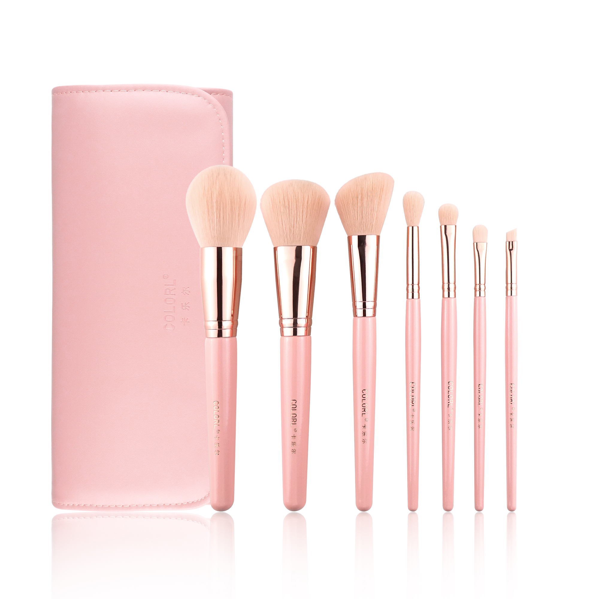 10 Years Brush Manufacturer Vegan Synthetic Rose Quartz Makeup Brushes Sets Women Makeup Brush