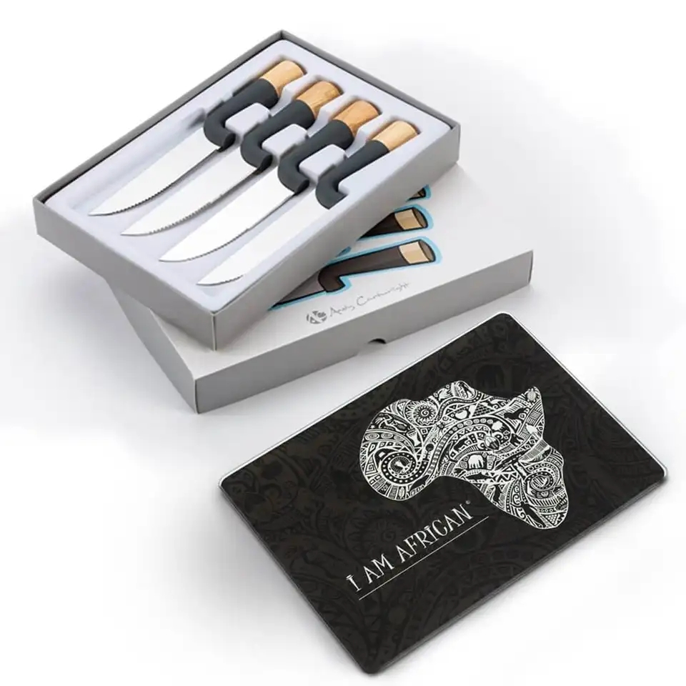 Custom Design Display Cardboard Paper Box Spoons Forks and Knives Packaging Box Set