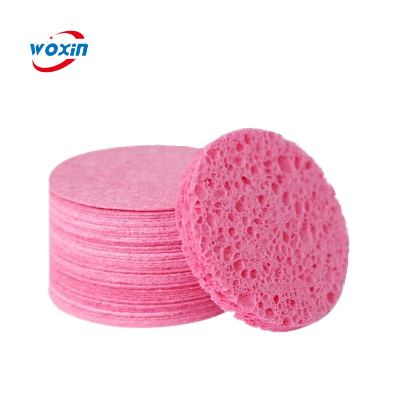 Woxin Eco-Friendly Natural Cellulose Facial Sponge for Gentle Cleansing High Absorbent &amp; Biodegradable Sustainable Skincare