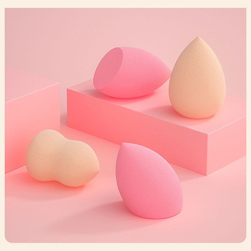 Factory Low MOQ Wholesale Custom Logo Super Soft Make up Beauty Sponges Packaging Private Label Beauty Sponge Blender Set