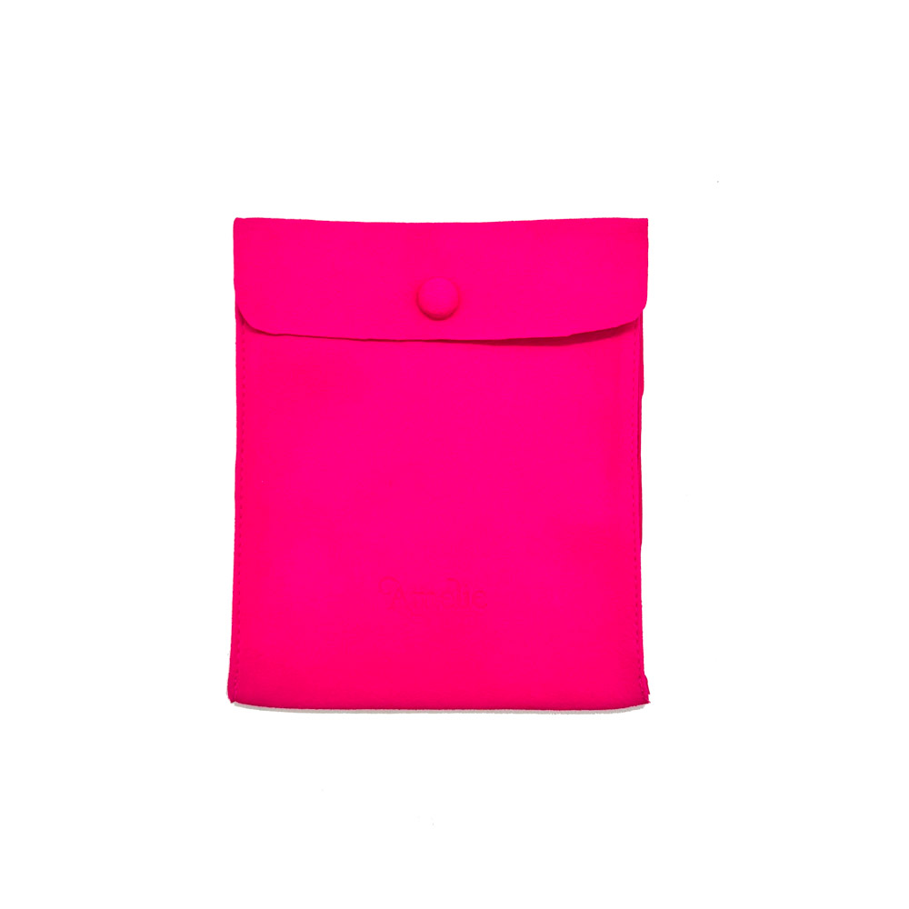Eco-friendly Reusable Makeup Pouch Custom Cosmetic Bag Velvet Cosmetic Bag Flocking Cosmetic Bag