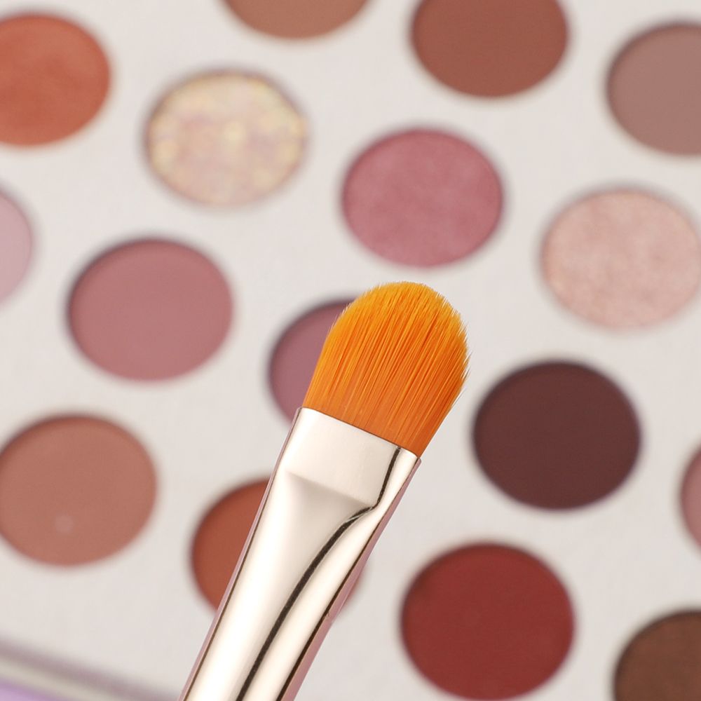 Private Labels Thin Flat Single One Concealer Makeup Brush Beauty Tools Synthetic Vegan Hair for Makeup Portable