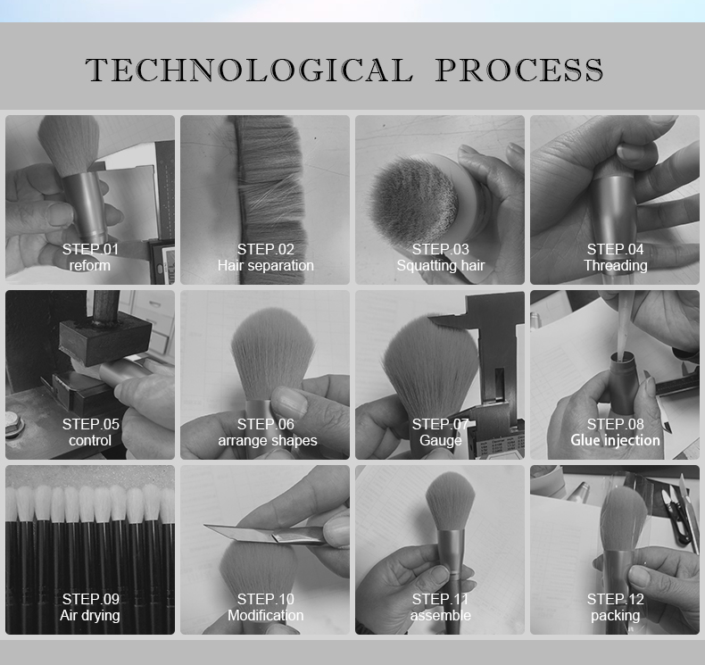 Wholesale Custom Logo Vegan Cat Paw Makeup Brush Unique Design Makeup Brush for Face