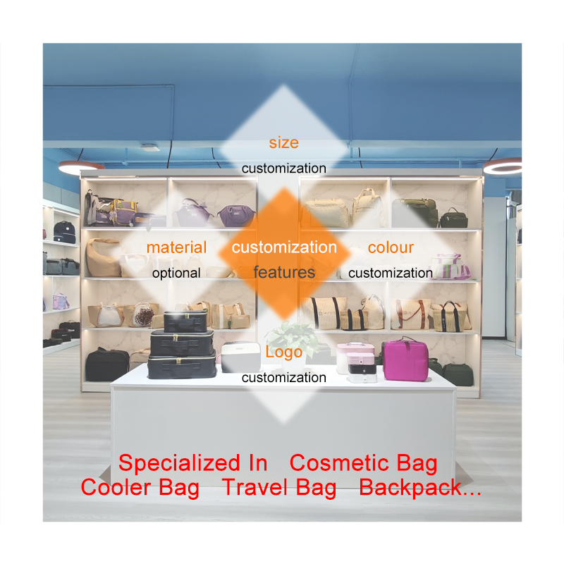 Eco Friendly Transparent TPU Zipper Large Makeup Bag Santa Hat Custom Logo Printing Reusable Sustainable Cosmetic Pouch for