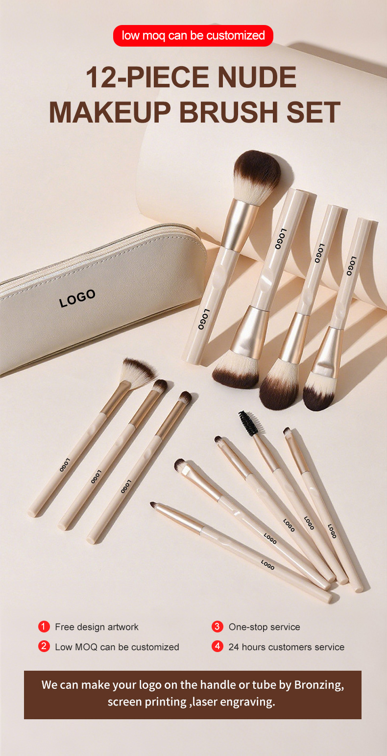 Makeup Brush Set Display 1