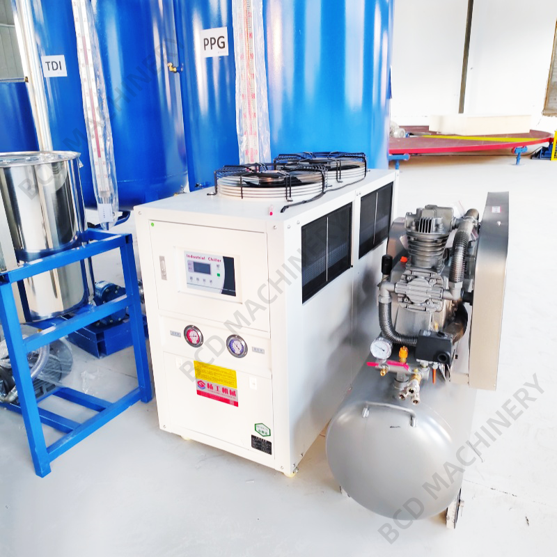 Semi Automatic Multi-Purpose Mattress Makeup Sponge Foam Making Machine Strict Process Batch Production Line Motor PLC Core