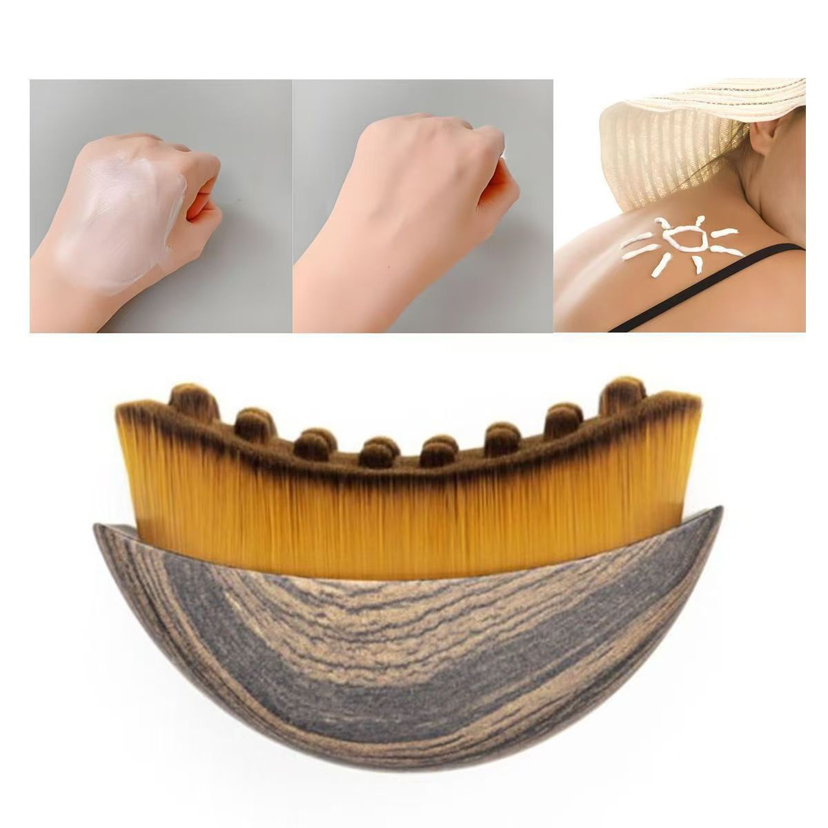 Luxury Lymphatic Face Guasha Brush for Contouring Facial Cleaning &amp; Massage Eye &amp; Neck Care Contour brush tools