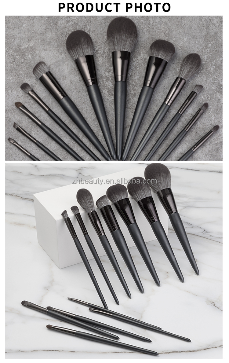 12Pcs High Quality Eco Ever Beauty Custom Logo Professional Luxury Vegan Cosmetic Buy Make up Brushes