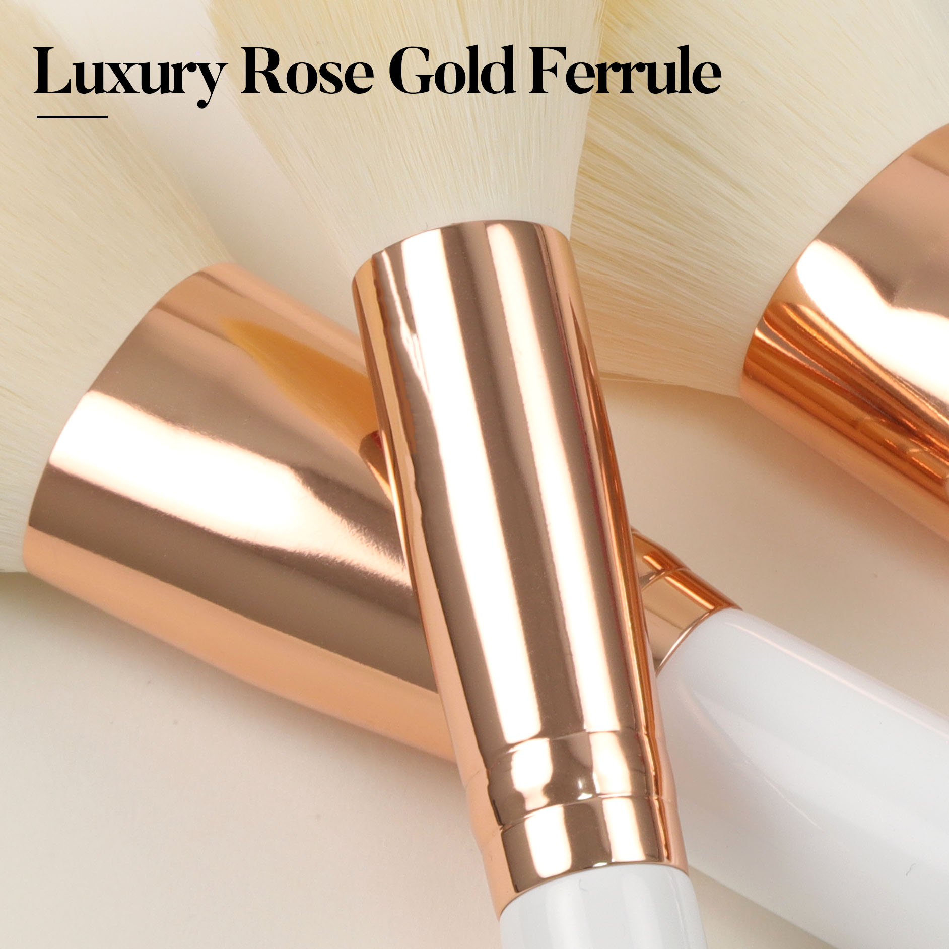 Premium Synthetic Hair Makeup Brush Set 15pcs Professional Custom Logo Private Label Cosmetic Brushes Wholesale Factory Direct